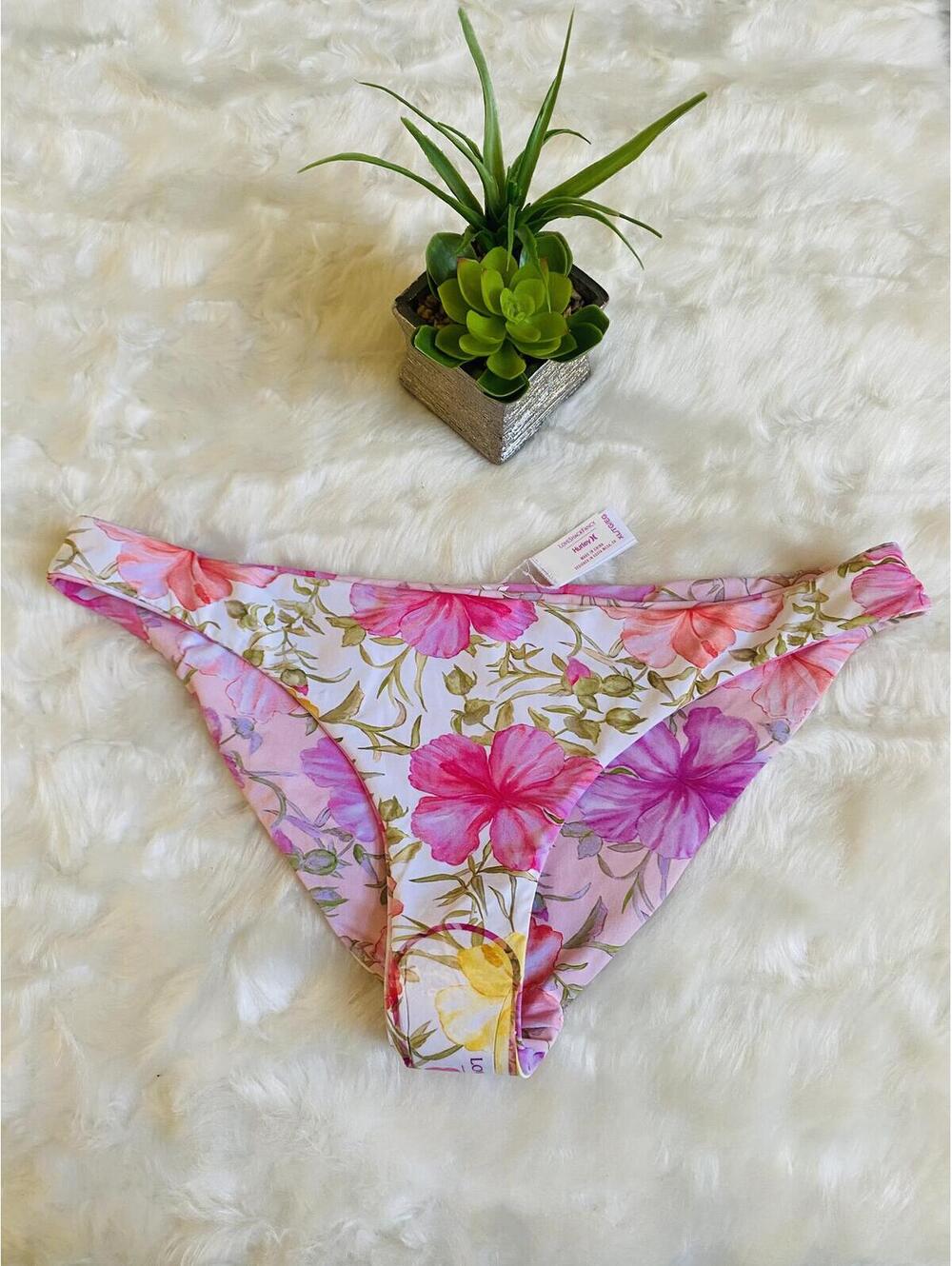 Hurley Reversible Floral Bikini Bottoms Size XL
